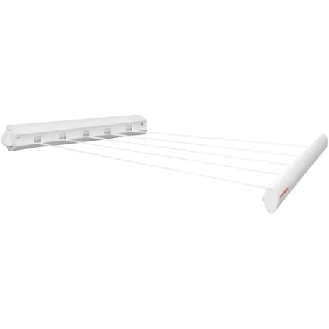Leifheit, stendibiancheria estensibile da muro Rollfix 210, bianco