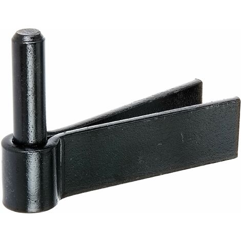Alberts 306656 Cardine da murare, gancio a muro F, vernice ad immersione nera, entrata Ø14 mm, 92 x 30 mm