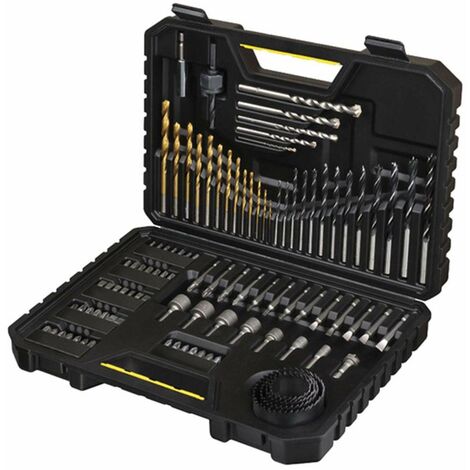 STANLEY - 7205 sta-xj - set 100 con le punte per i metalli titanio, legno e  muratura