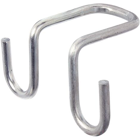 Alberts 802615 Gancio per scala  con due misure  zincato con procedimento Sendzimir  larghezza interna 30 mm  profondità 60 / 82 mm  Set da 2