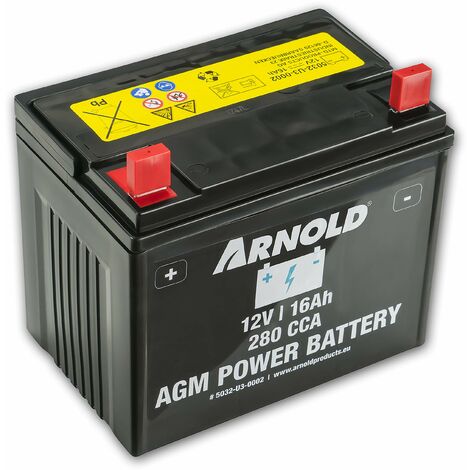 ARNOLD - Batteria AGM 12 V 16 Ah 280CCA per tosaerba AZ100