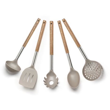 YFWOOD Set di Utensili da Cucina, 5 pezzi Set di Spatole in Acciaio Inossidabile Cucchiaio per YFWOOD Set di Utensili da Cucina, 5 pezzi Set di Spatole in Acciaio Inossidabile Cucchiaio per