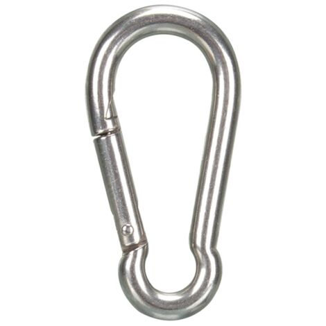 Perel Moschettone, acciaio inossidabile, diametro 8 mm, altezza 80 mm, larghezza 40 mm