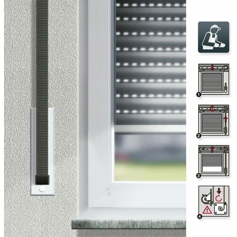 Schellenberg 44510 - Cinghia per tapparelle, 14 mm x 4,5 m, sistema MINI,  cinghia per tapparelle