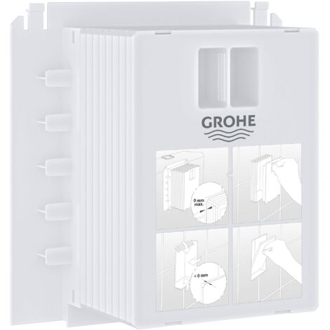 Grohe GRO-40911000 Dima di Montaggio per Piastre di Azionamento di Piccole Dimensioni, Bianco