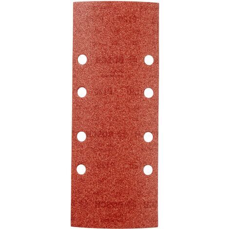 Bosch 2607017100 25 Fogli Abrasivi Orbitale, Grana 120, 93 x 230 mm, 8 Fori
