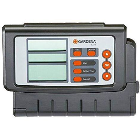 Gardena Centralina Classic 6030: Computer di irrigazione per l'irrigazione automatica, grande display, per sino a 6 valvole (1284-20)