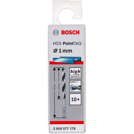 Bosch Professional 1mm HSS Jobber Twist Drill Bit 10 Pack