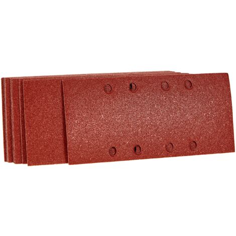 Bosch 2607017099 25 Fogli Abrasivi Orbitale, Grana 80, 93 x 230 mm, 8 Fori