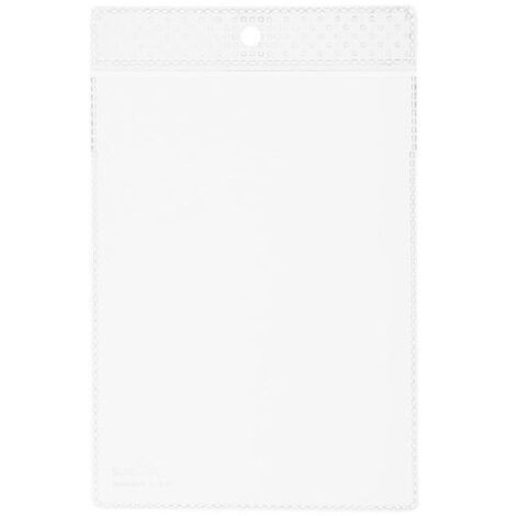 Durable 229719 Busta Porta Avvisi, con Occhiello per Affissione, Formato A6, Trasparente, Confezione da 100 Pezzi (1/4)