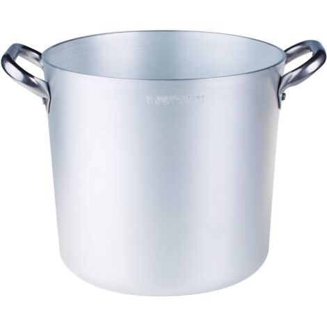 Pentole Agnelli ALMA10314 Pentola Alta con Due Maniglie Inox, Argento, 14 cm, 1 Pezzo