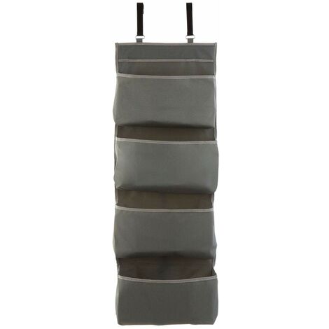 Portatutto da Appendere Salvaspazio Con 20 Tasche Scomparti Grigio 44x136cm