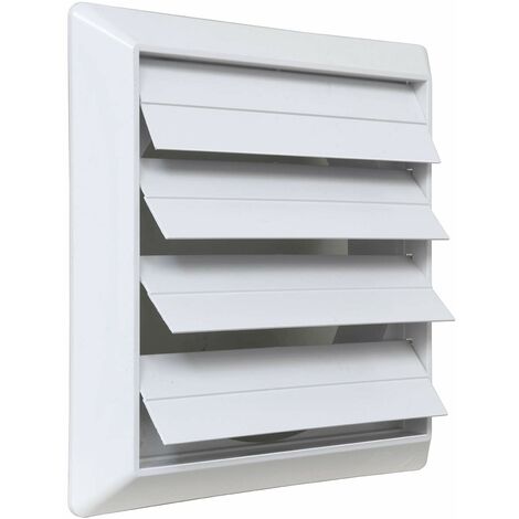 Griglia Di Ventilazione Plastica 204x230 Mm Con Rete Antinsetto - Bianco, Per Interni Ed Esterni - Foto 12