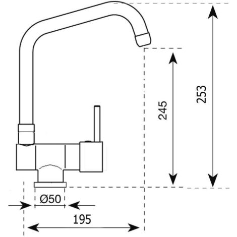 Rubinetto Cucina Monocomando Paini - Design Moderno Cromato, Made In Italy, Con Canna Orientabile - Foto 6