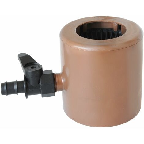 First Plast RAPF186R Recuperatore Acqua Piovana con Parafoglie e Valvola Portagomma, Colore Effetto Ramato (1/2)