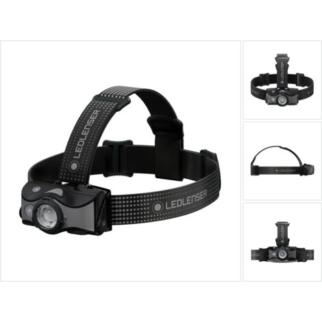 Ledlenser MH7 Torcia Frontale LED da Outdoor, Nera/Grigia, Ricaricabile con Batteria, 600 Lumen, autonomia Fino a 60 Ore, Luce Rossa, Possibile Uso con 2 batterie AA, Blocco per Il Trasporto
