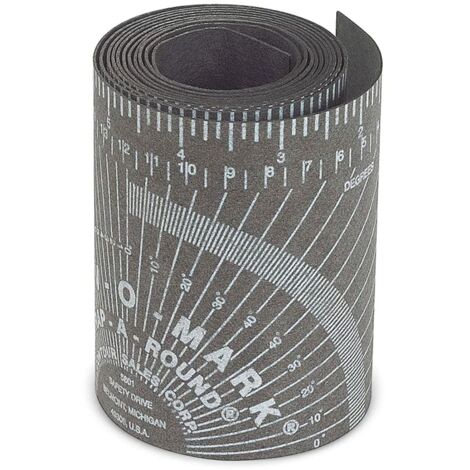 Jackson Safety 14752 Righello Curv-O-Mark Wrap-A-Round, medio, nero, diametro del tubo da 3" a 6" (1/4)