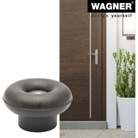 WAGNER Fermaporta Da Esterno CALICE - Gomma Piena, Vite Acciaio, Ø50x30mm - Foto 4