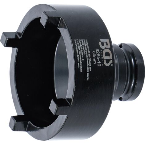 Vaso almenados para tuercas ranuradas pines en el exterior 69 mm KM8 (1/3)