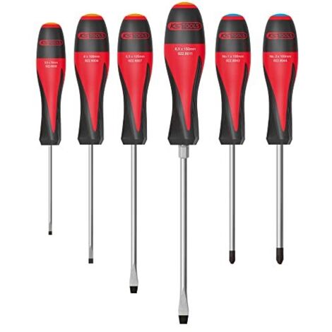 KS Tools - 922.6040 - set cacciaviti professionali 6 pezzi - set cacciaviti slot/PZ