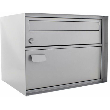 Cassetta Postale Stile Americano Rottner - Bianca, 220x165x480 Mm, Con Bandierina, Per Esterni - Foto 4