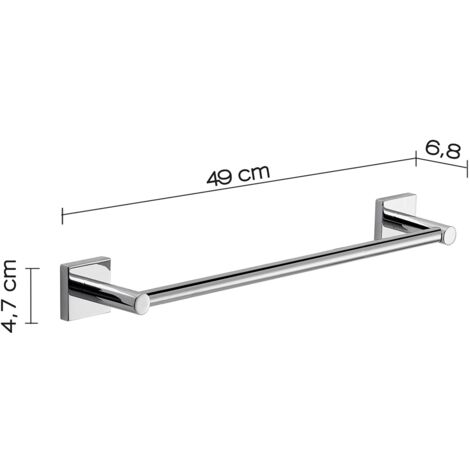 Portarotolo Carta Igienica In Acciaio Cromato - Design Moderno Per Bagno - Foto 12