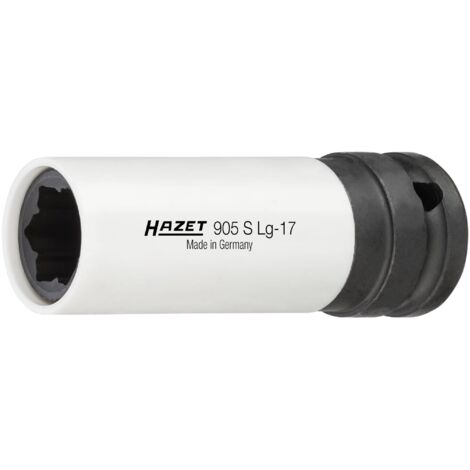 Hazet 905Slg-17 Inserto Chiave A Bussola Per Avvitatori Ad Impulso Profilo Speciale, Argento, Attacco Quadro, Cavo, 12.5 mm 1/2 di Pollice (1/4)