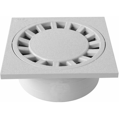 First Plast CHPVC15G Chiusino Sifonato in PVC, Grigio, 150x150 mm (1/3)