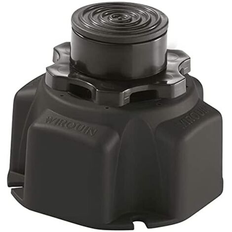 Wirquin 30724316 - Set di 6 piedini per piatto doccia, colore: nero