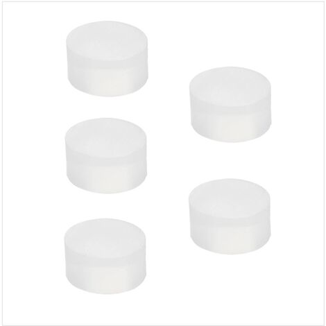 EVI Herrajes Paracolpi da muro Adesivo di Ricambio per Porte Lot 5 Unités Compatibile con mod.I-205 Pezzo di Ricambio Originale Goma de Silicone Bianco (1/4)