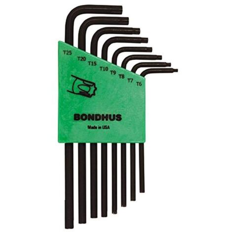 Bondhus Sechskantschlüssel Set – Lange Abgewinkelte Schlüssel, Aus Protanium-Stahl, Silber