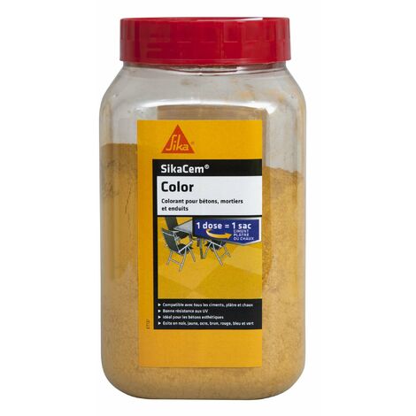 SIKA SikaCem Colore cemento, calce e gesso in polvere colore - Giallo - 400g