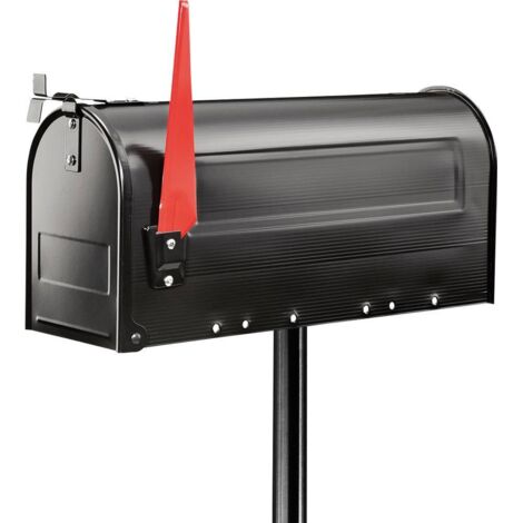 Burg-Wächter 893 S Paletti di Supporto per Cassetta Postale Americana, Nero