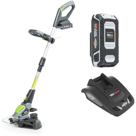 Murray IQ18GTK kit decespugliatore a Batteria 18V agli Ioni di Litio, Larghezza Taglio 30cm, Incluso Batteria da 2.5Ah e Caricabatteria, Garanzia 5 Anni