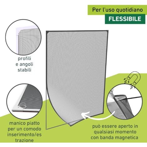 Zanzariera Magnetica Windhager - Montaggio Senza Fori Per Finestre 100x120 Cm - Foto 13
