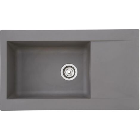 Respekta Lavello Da Cucina Denver In Mineralite Color Grigio Antracite