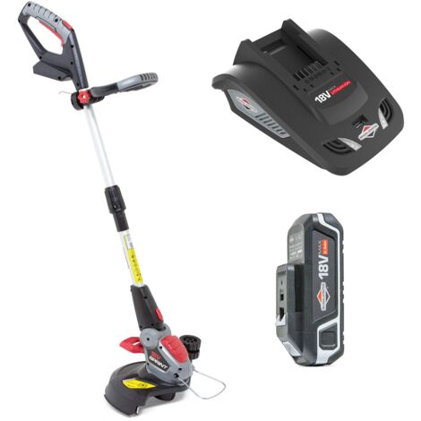 Sprint 18GTK kit decespugliatore a Batteria 18V agli Ioni di Litio, Powered by Briggs & Stratton, Larghezza Taglio 30cm, Incluso Batteria da 2.5Ah e Caricabatteria, Garanzia 5 Anni (1/4)