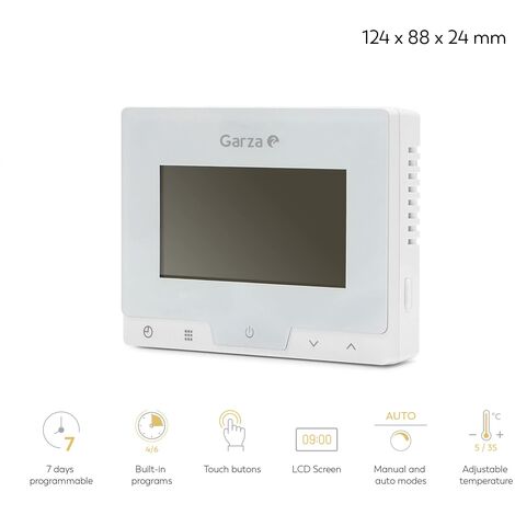 Termostato Wifi LKM-TRM02WH con Display LCD a Colori Touch Screen per  Caldaia gestibile tramite APP