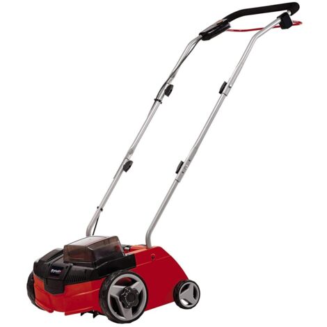 Einhell GC-SC 36/31 Li-Solo Scarificatore Arieggiatore Power X-Change (36V - 2x18V, largh. 31 cm, 8 coltelli doppi, ruote anter. 18 cm, ruote post. 10 cm, senza batteria e caricabatteria)