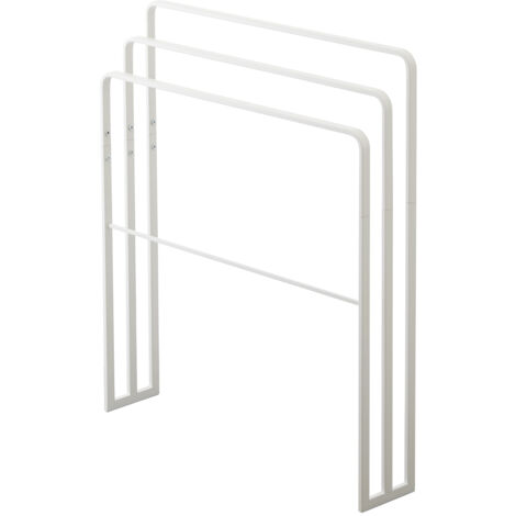 Yamazaki Home Portasciugamani bianco in metallo autoportante, 70 x 81 x 14 cm (1/5)