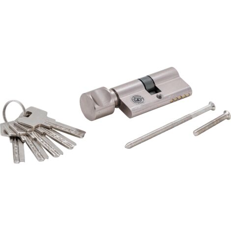 BGS Do it yourself Cilindro di sicurezza per porte, con pomello girevole, 70 mm 85270 (1/2)
