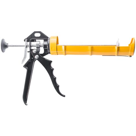 HARDY WORKING TOOLS pistola silicone, pistola per sigillanti 300ml, pistola silicone professionale Adatto per Adesivi Edili, Acrilici e Siliconici, Con perno di pulizia, Serie 14, A2050-140000 (1/3)