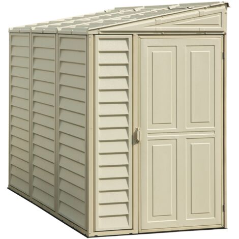 Duramax Plastica Sidemate Shed, 06625, 1.2 x 2.4 m, Avorio