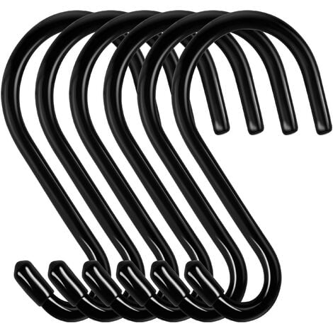 6 Ganci A S 15cm - Acciaio, Portata 30kg, Nero, Per Cucina, Bagno - Foto 6