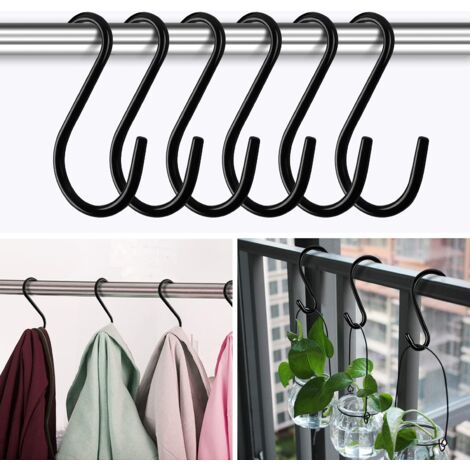 16 Ganci A S In Acciaio Inox | 12 Cm | Fino A 25 Kg | Gommati | Per Cucina, Bagno, Giardino - Foto 2