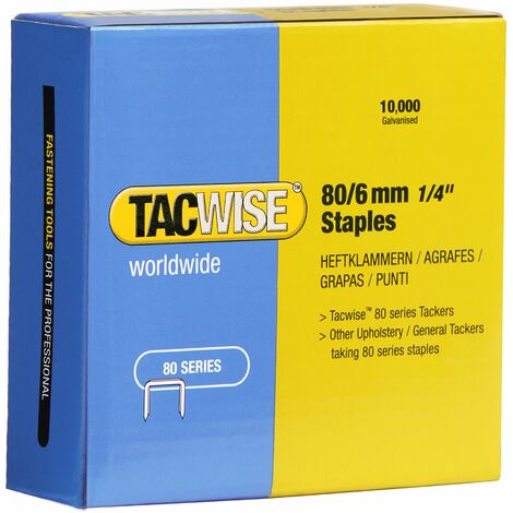 Tacwise 0381 Punti Zincati, 80/6 mm
