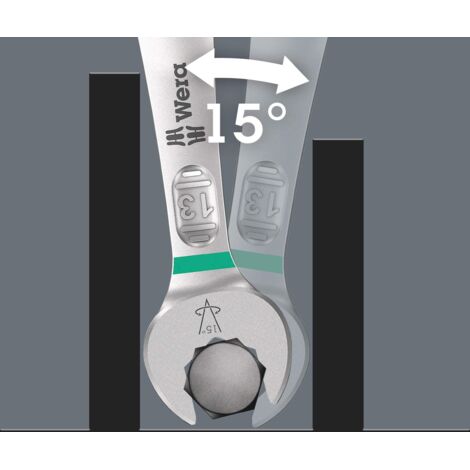 Wera, Llave Joker combinada de anillo y boca - 6003 Joker 1/4" (1/5)