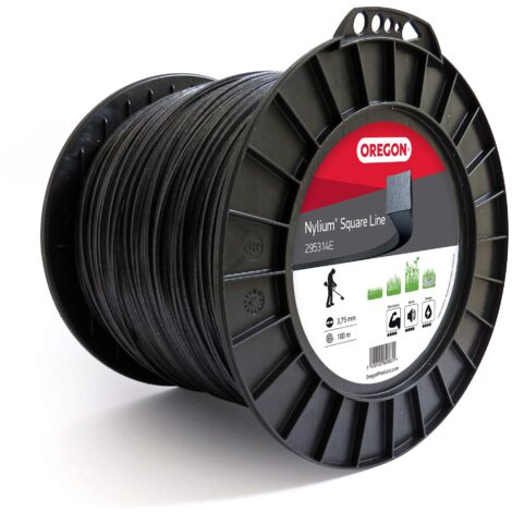 Oregon 295314E - Filo per tagliasiepi Nylium Square, 3,75 mm x 100 m