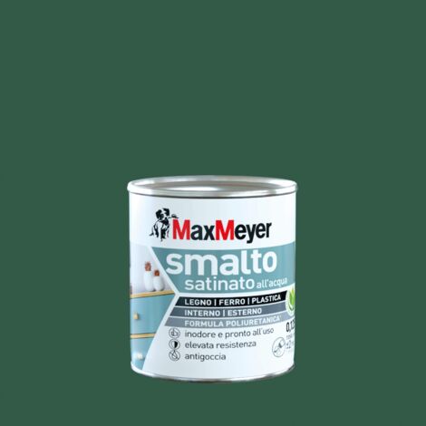 MaxMeyer Smalto Satinato all'acqua Poliuretanico Verde Scuro 0,125 l
