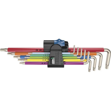 Wera, 3967/9 TORX SXL Multicolour HF Stainless 1